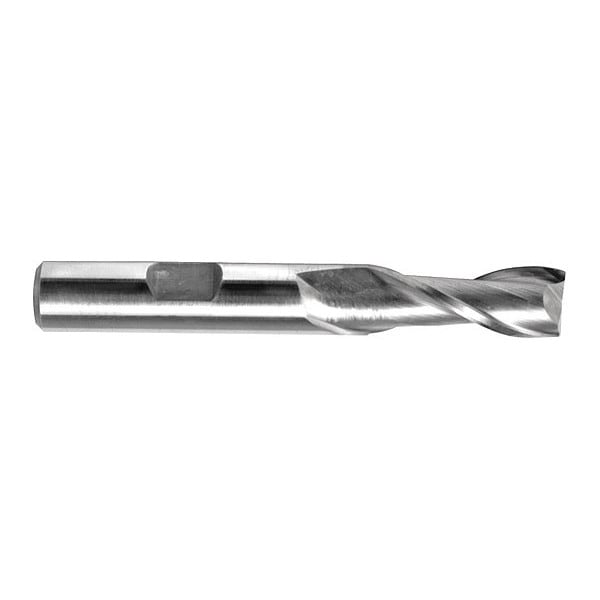 Hss Generl Purpse End Mill, Sq., 7mmx9/16", Shank Dia.: 3/8"
