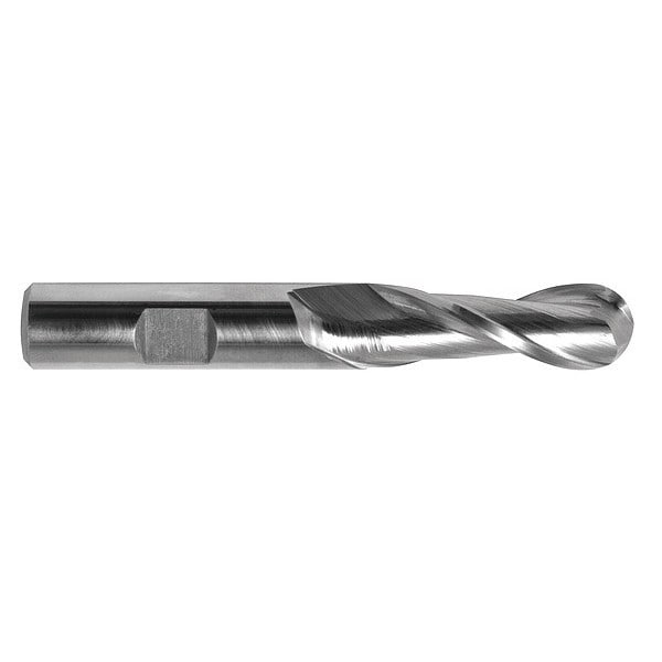Hss GP End Mill Ball 11/16"X1-5/16, Finish: TiCN