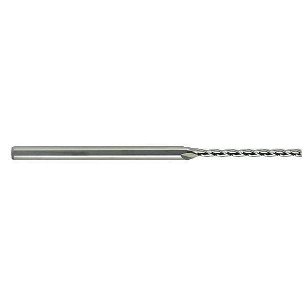 Micro End Mill, Square, Carbide, 1/8" x 1", Finish: AlTiN
