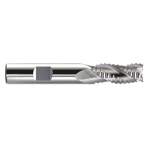 Coarse Rougher End Mill, Chf, 5/8x2-1/2", Number of Flutes: 3