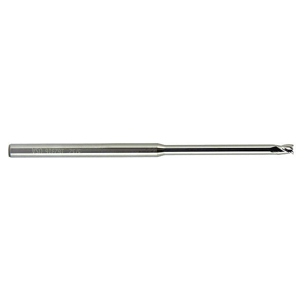 End Mill, Micro, Carbide, Square, 1/8 x 3/16