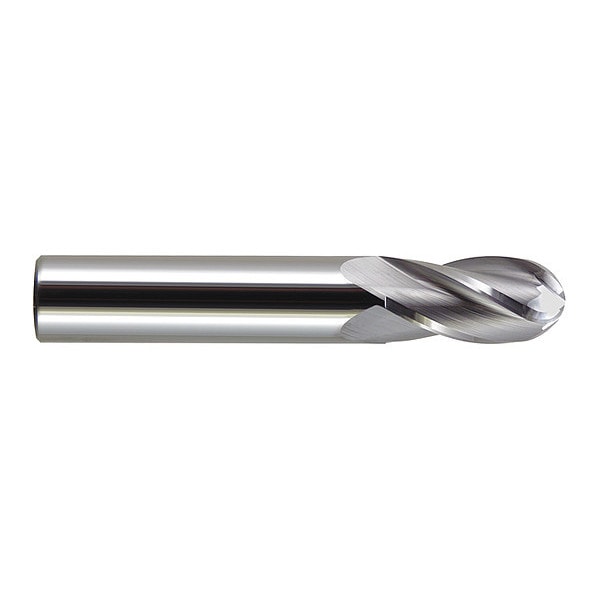 Carbide GP End Mill Ball 1/2"X1-1/2, Number of Flutes: 4