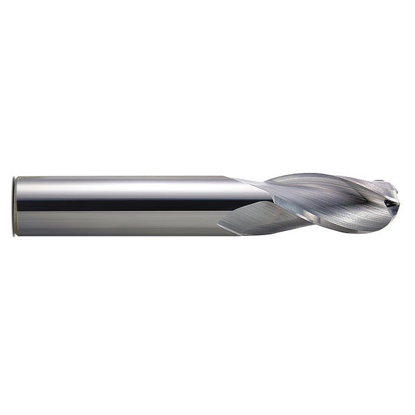 Carbide GP End Mill Ball 1.5mmx6mm, Number of Flutes: 3