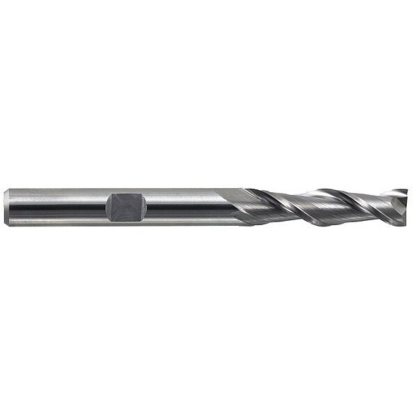 Hss General Purpose End Mill, Sq., 3/4x3", Number of Flutes: 2