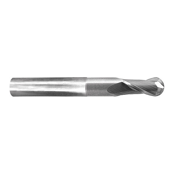 Gnrl Purpse End Mill, Crbd, Ball End, 1/2x1, Number of Flutes: 2