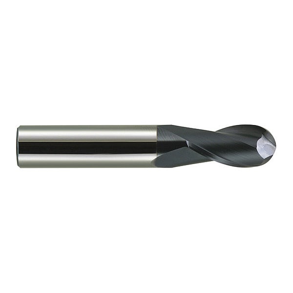 Carbide GP End Mill Ball 11/16X1-3/8, Number of Flutes: 2