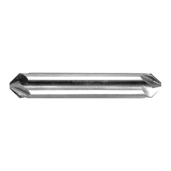 Double End Countersink, HSS, 82 deg., 5/8", Number of Flutes: 6