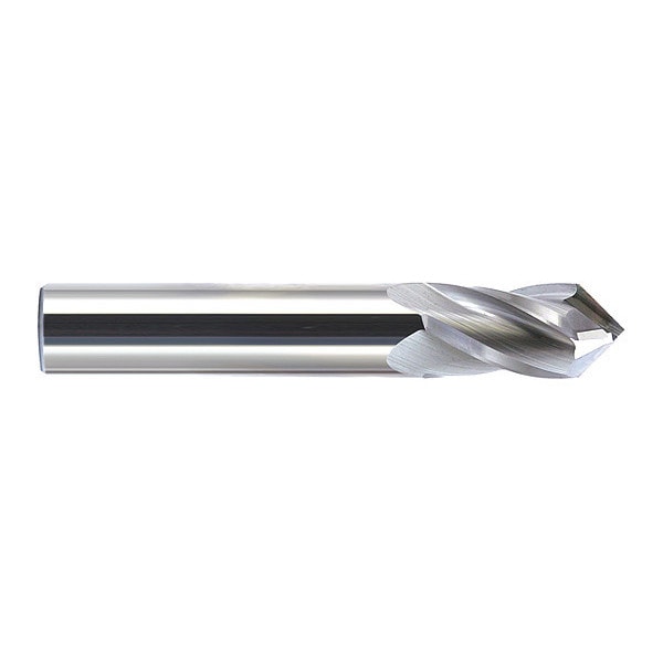 Carbide Drill Mill 90Deg 1/16"X3/16, Number of Flutes: 4
