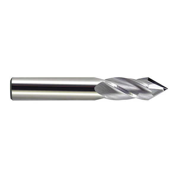 Carbide Drill Mill 60Deg 3/4"X1-1/2, Number of Flutes: 4