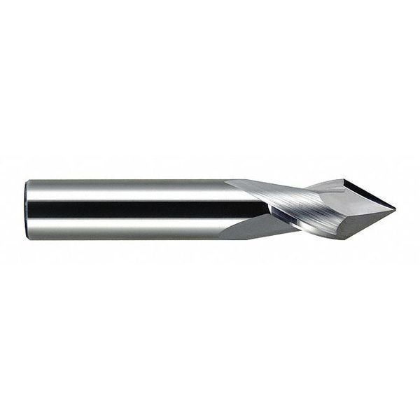 Carbide Drill Mill 60Deg 1/16X3/16, Number of Flutes: 2