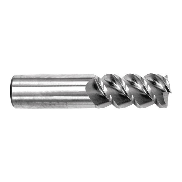 Carbide HP End Mill, Square, 1/2" x 1", Number of Flutes: 3