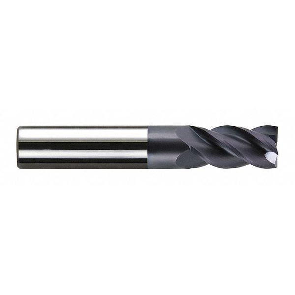 Gnrl Purpose End Mill, Crbide, Sqr, 13/32x1, Number of Flutes: 4