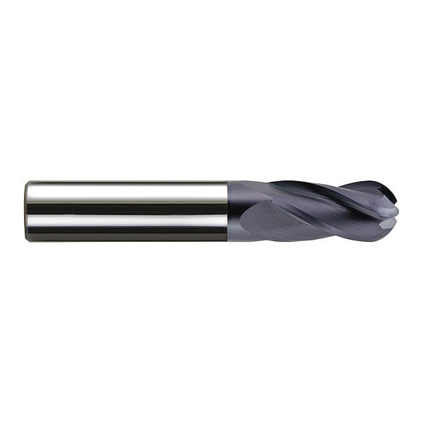 Carbide GP End Mill Ball 1/2X1-1/2, Overall Length: 4"