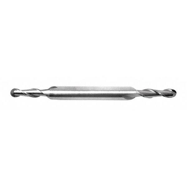 End Mill, Hss, GP, Ball, 1/16" x 3/16