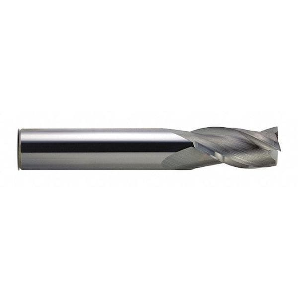 Gnrl Purpose End Mill, Carbide, Sqr, 3/8x1", Number of Flutes: 3