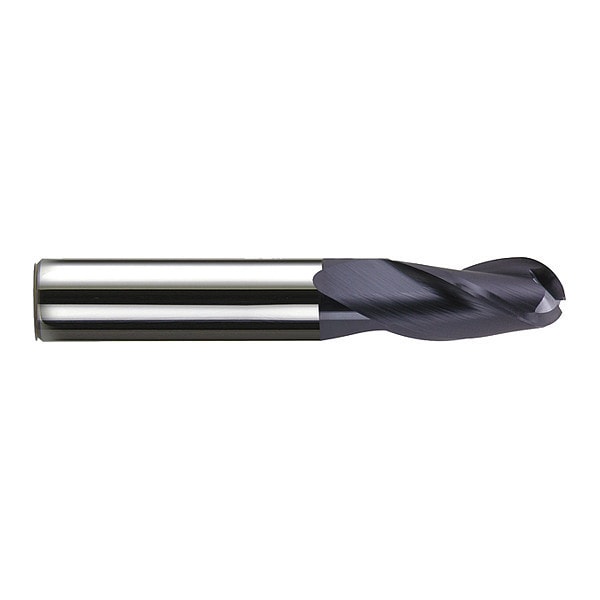 Carbide GP End Mill Ball 1/16X3/16, Number of Flutes: 3