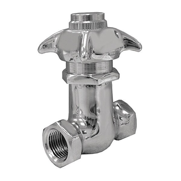 Cross Handle, Self Close Valv, CP, 1/2" FIP