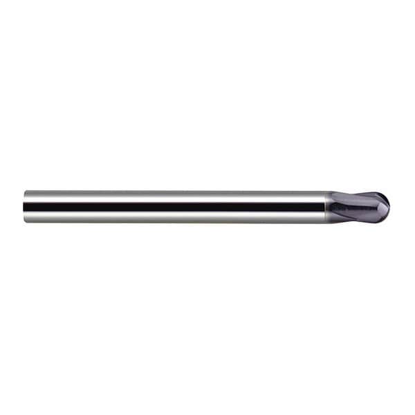 Ball End Mill, Carb, 2 Flute, 1/4" dia., 3"L