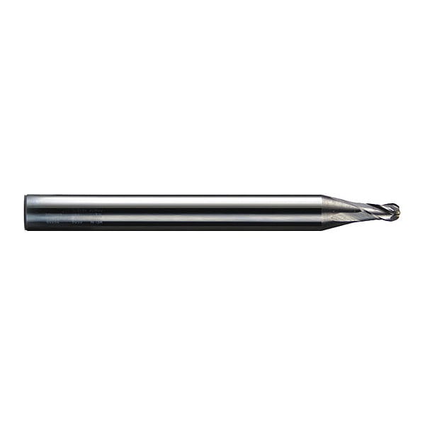 Carbide GP End Mill Ball 1/64"X3/64, Number of Flutes: 4