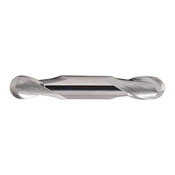 Carbide GP End Mill Ball 3/16"X3/8, Shank Dia.: 3/16"