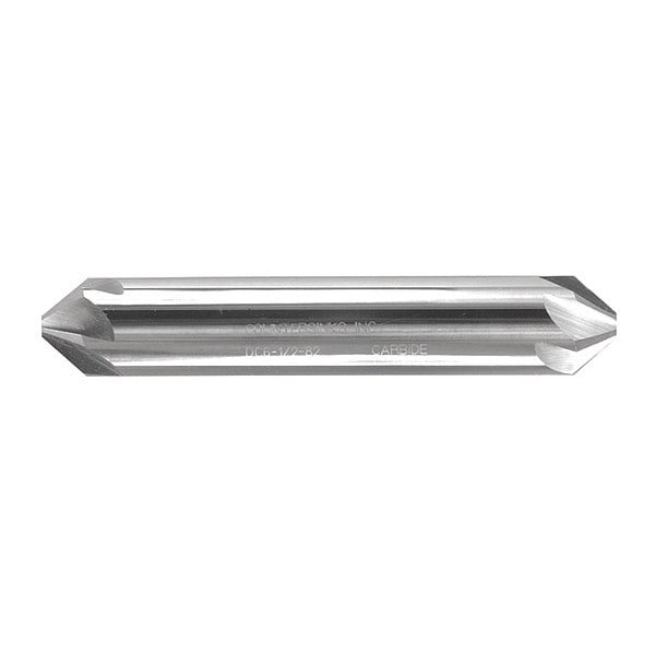 Carbide De Countersink 100Deg 1/2", Number of Flutes: 6