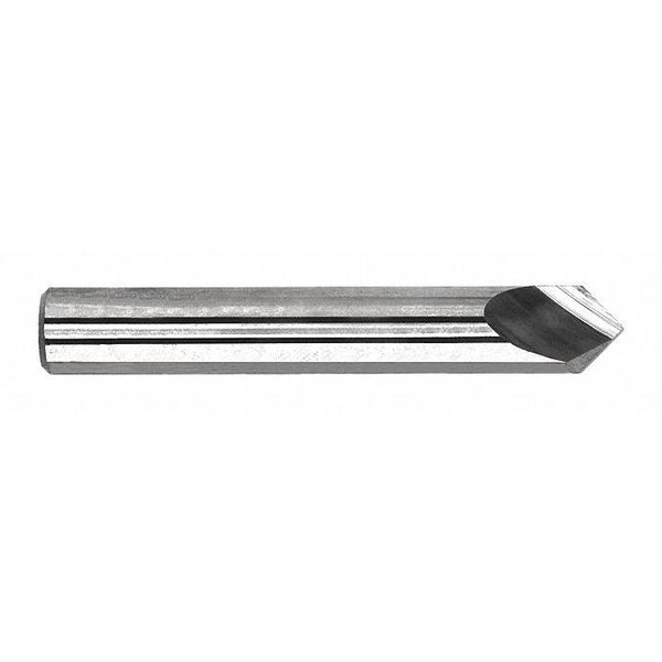 Carbide Chamfer Mill 60Deg 1/2"X1/4, Number of Flutes: 2