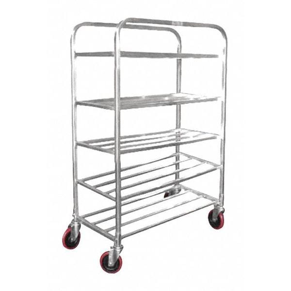 Shelf Universal Cart, Aluminum, 5, Shelf