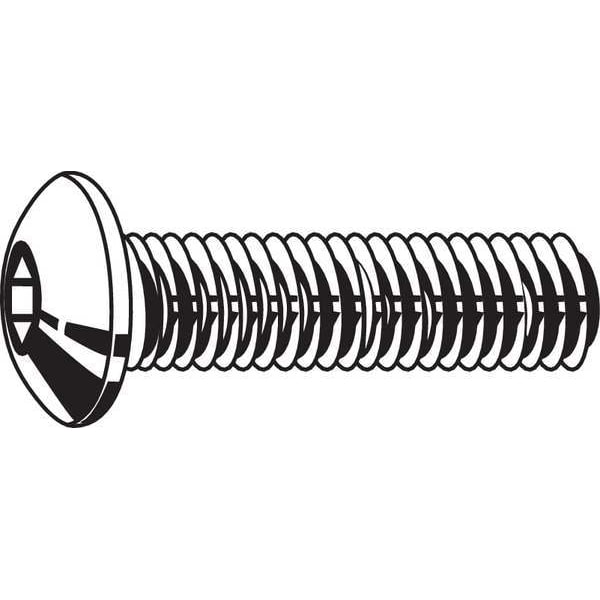1/4"-20 Socket Head Cap Screw, Button, Zinc Plated Steel, 5/8 in Length, 100 PK