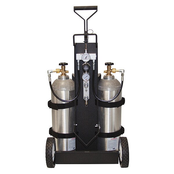 Air Cylinder Cart, 2 Cylinders, 4500 psi