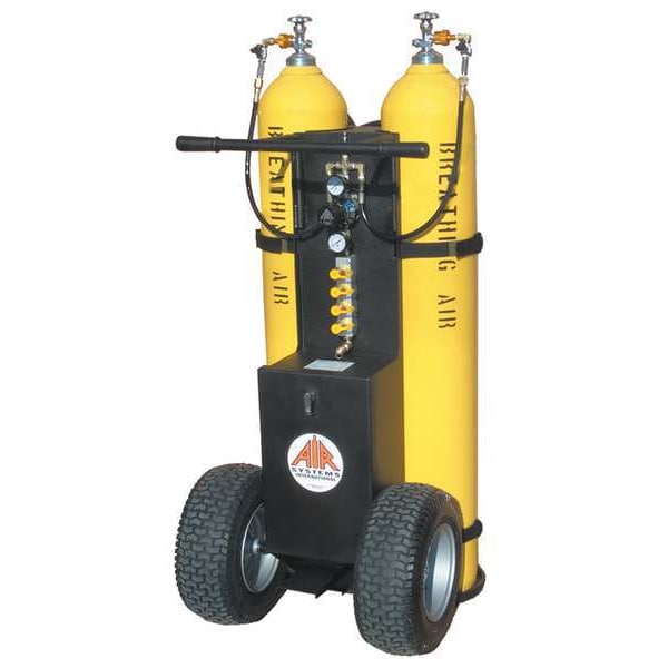 Air Cylinder Cart, 2 Cylinders, 4500 psi