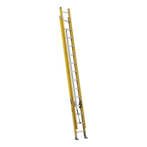 28 ft Fiberglass Extension Ladder, 375 lb Load Capacity