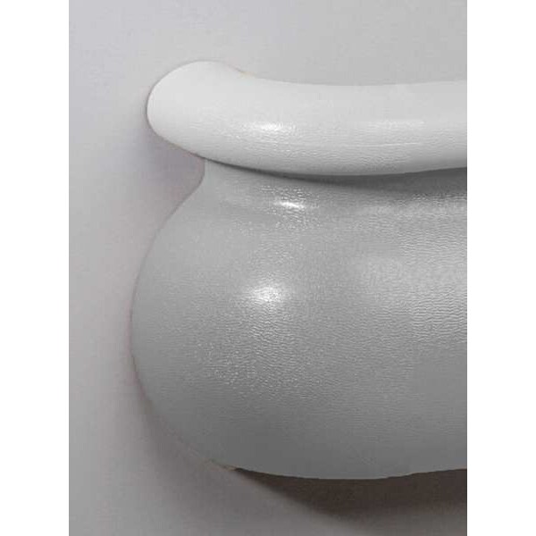 Left Handrail Return, Slvr Gray, 3-3/16In