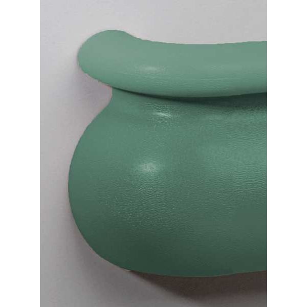 Left Handrail Return, Teal, 3-3/16In.