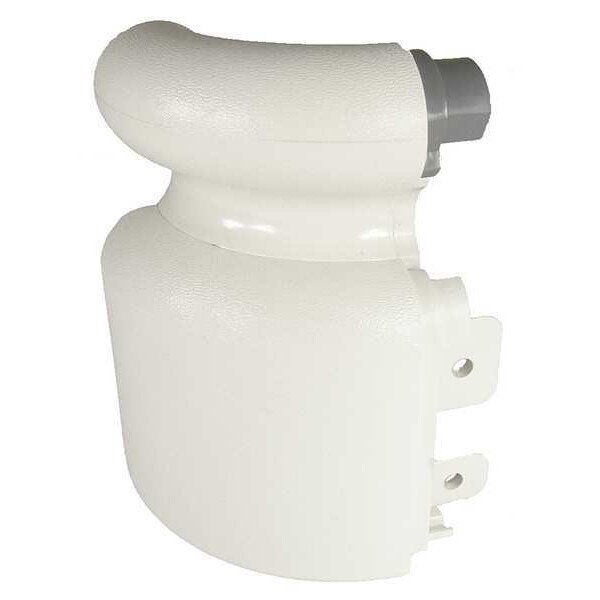 Left Handrail Return, Eggshell, 3-1/8In.