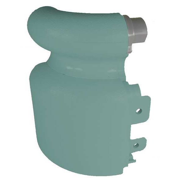 Left Handrail Return, Teal, 3-1/8In.