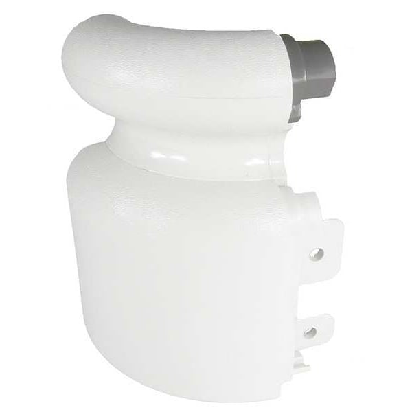 Left Handrail Return, Linen White, 3-1/8In