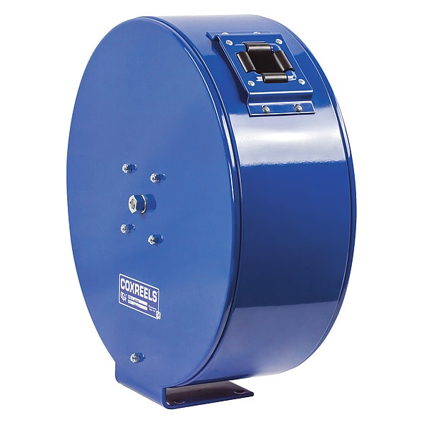 Spring Return Hose Reel, 1/4 in Hose Diameter, 25 ft Length, 300 psi Max. Pressure, Brass