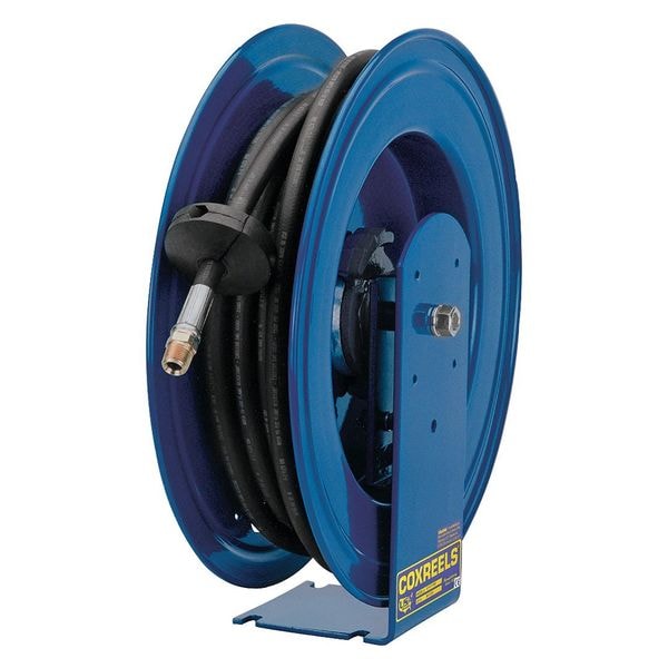 Hose Reel, 1/4 in Hose Diameter, 30 ft. Length, 5000 psi Max. Pressure, Zinc Plated Steel