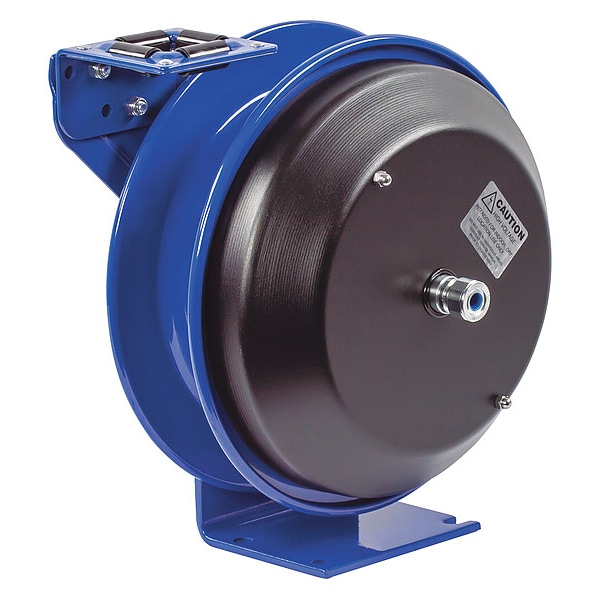 Cord Reel, Spring Retracted, 12 AWG, Blue Reel Color, 75 ft Length, 0 Outlets