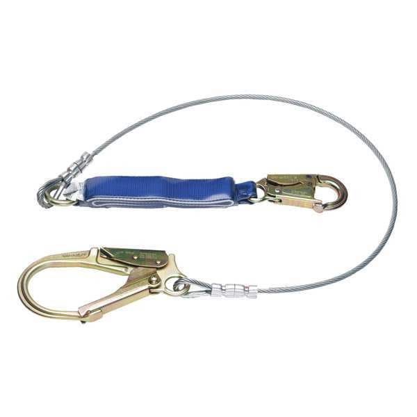 Decoil Cable Single Leg Lanyard 6ft
