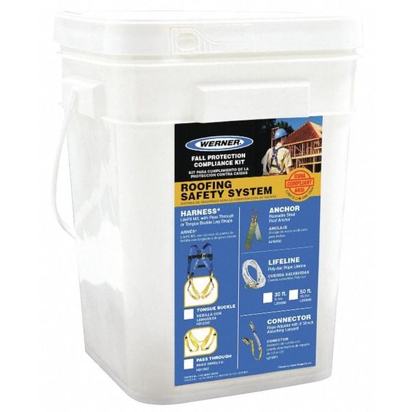 Roofer's Fall Protection Kit, Size: Universal