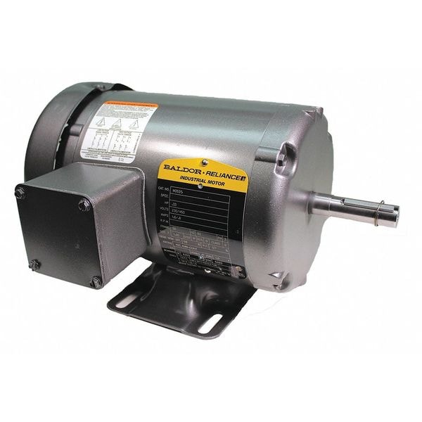 Three-Phase General Purpose Motor, 1/3 HP, 56 Frame, 230/460V AC Voltage, 1,140 Nameplate RPM