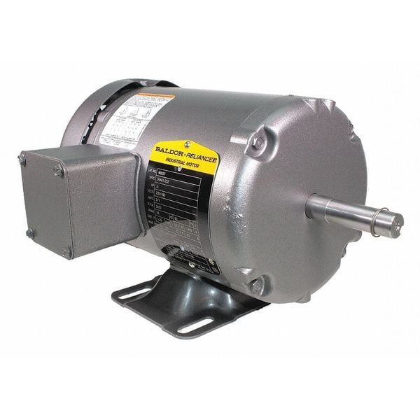 Three-Phase General Purpose Motor, 1/2 HP, 56 Frame, 230/460V AC Voltage, 3,450 Nameplate RPM