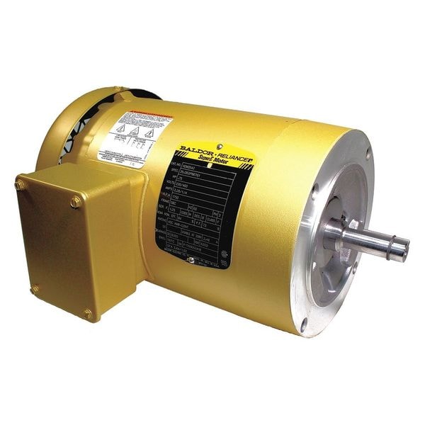 Three-Phase General Purpose Motor, 3/4 HP, 56C Frame, 230/460V AC Voltage, 1750 rpm Nameplate RPM