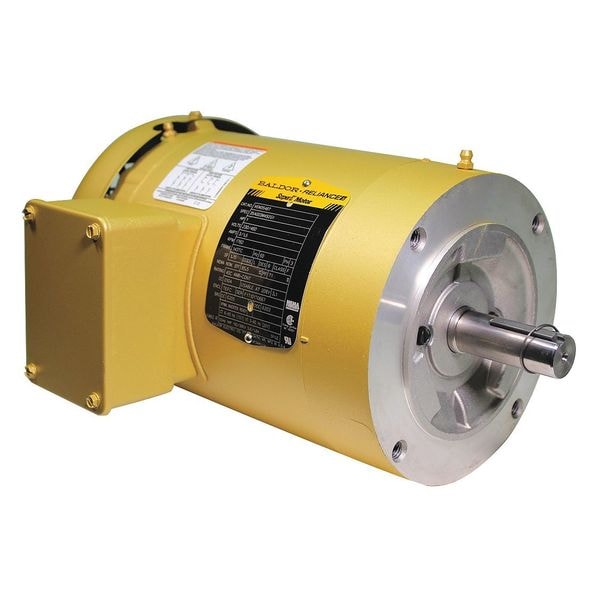 Three-Phase General Purpose Motor, 1 HP, 143TC Frame, 208-230/460V AC Voltage