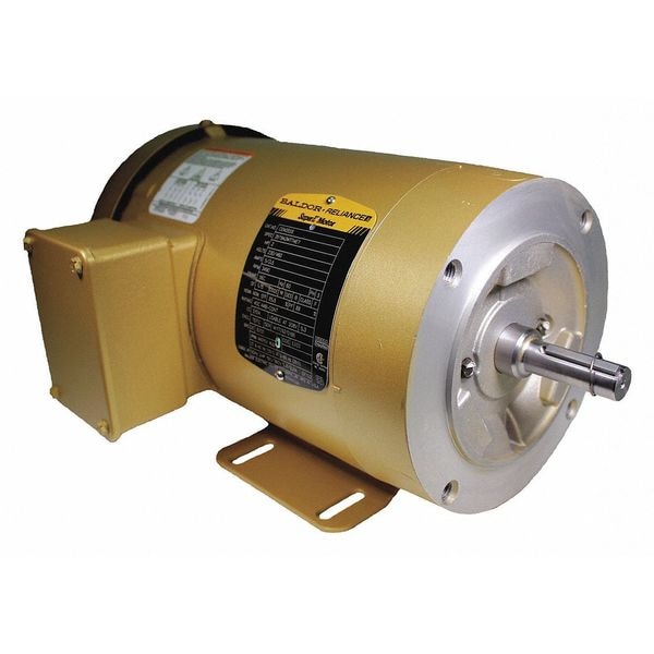 Three-Phase General Purpose Motor, 2 HP, 56C Frame, 230/460V AC Voltage, 3490 rpm Nameplate RPM