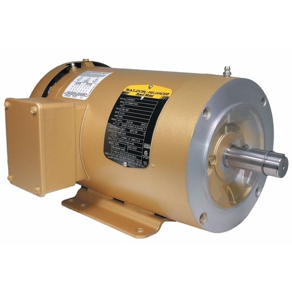 Three-Phase General Purpose Motor, 2 HP, 145TC Frame, 230/460V AC Voltage, 3490 rpm Nameplate RPM