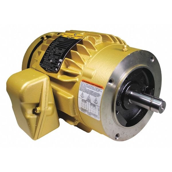 Three-Phase General Purpose Motor, 2 HP, 145TC Frame, 208-230/460V AC Voltage, 13 in Overall Length