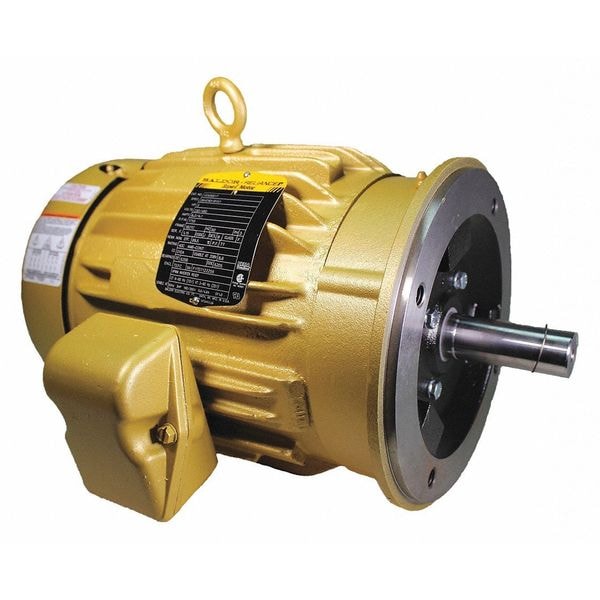 Three-Phase General Purpose Motor, 3 HP, 182TC Frame, 208-230/460V AC Voltage, 16 in Overall Length