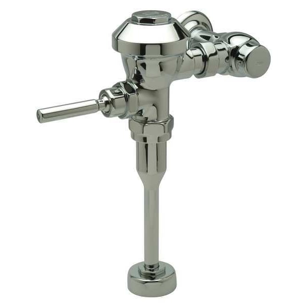 Urinal Manual Flush Valve, 0.13 gpf gpf, Polished Chrome, 3/4 in, 3/4 in Spud Coupling